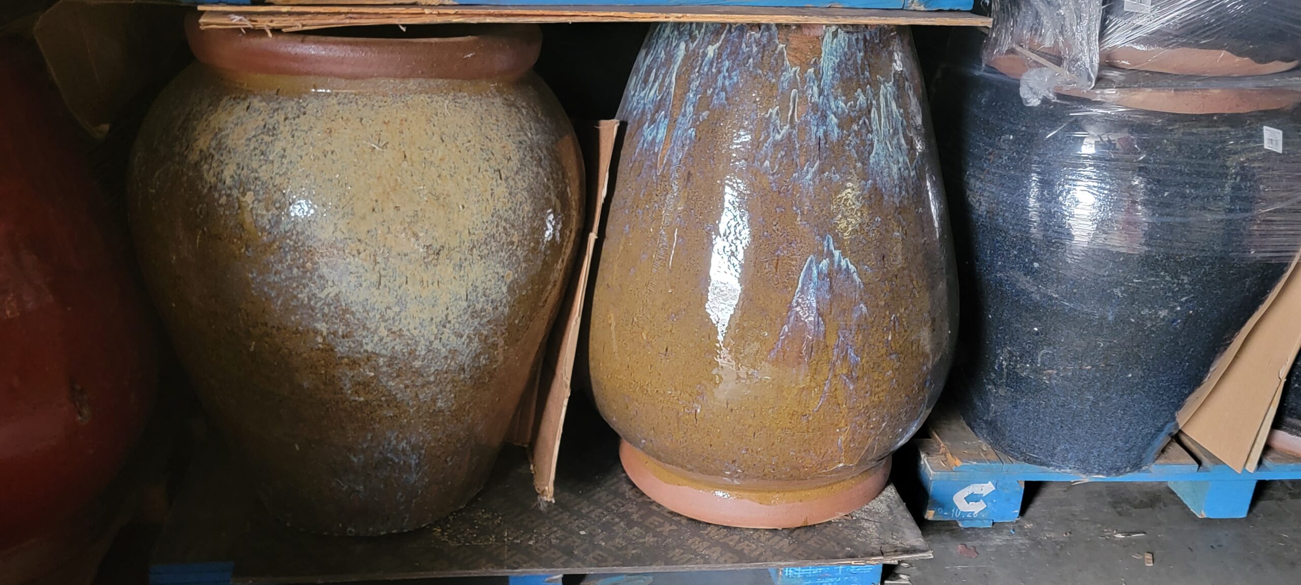 Rustic Glazed Tall Urn - Image 12