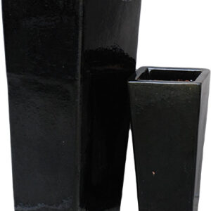 Tall Square - Gloss Black  - 10"W x 23"H