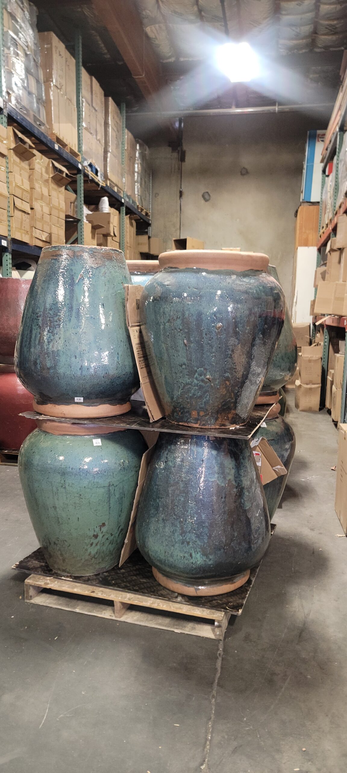 Rustic Glazed Tall Urn - Image 17