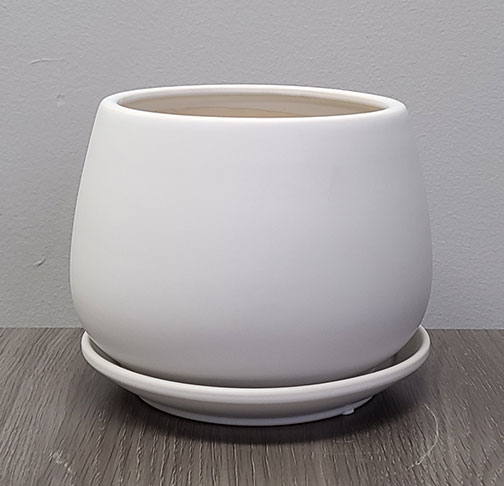 Guemes Planter w/ Attached Saucer - Image 3