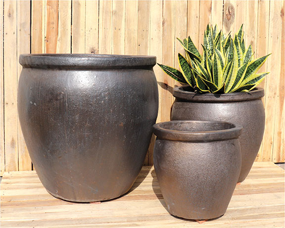 Tall Belly Pot - S/3 - Image 2