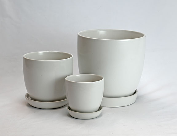 Bell Planter with Attached Saucer - Image 17