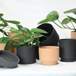 Suede Finish Mesa Planters - 4 Pack