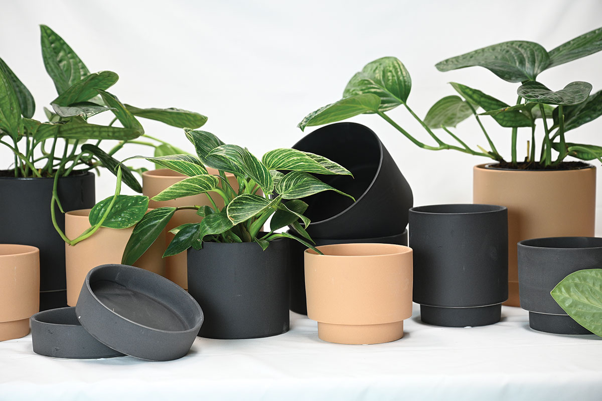 Suede Finish Mesa Planters - 4 Pack