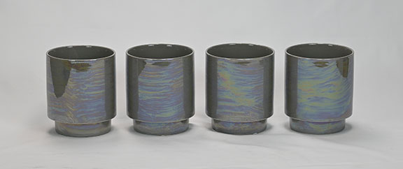 Pearl Glazed Mesa Planters - 4 Pack - Image 12