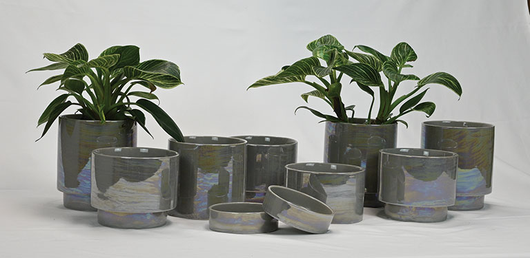Pearl Glazed Mesa Planters - 4 Pack - Image 10