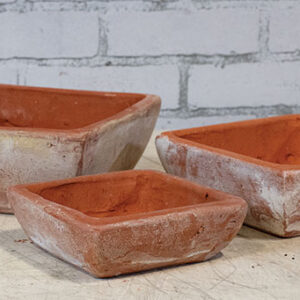 Low Leandro Square Planter - Set of 3