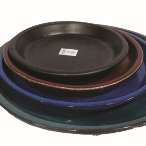 Glazed Outdoor Saucer